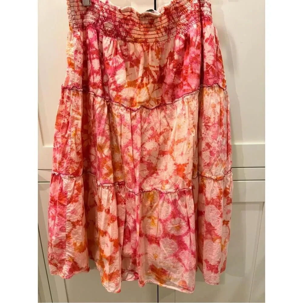 Unbranded Women's Pink and Orange Skirt